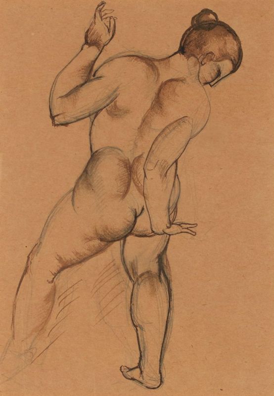 Estudi per l\'escultura un eixugant-se